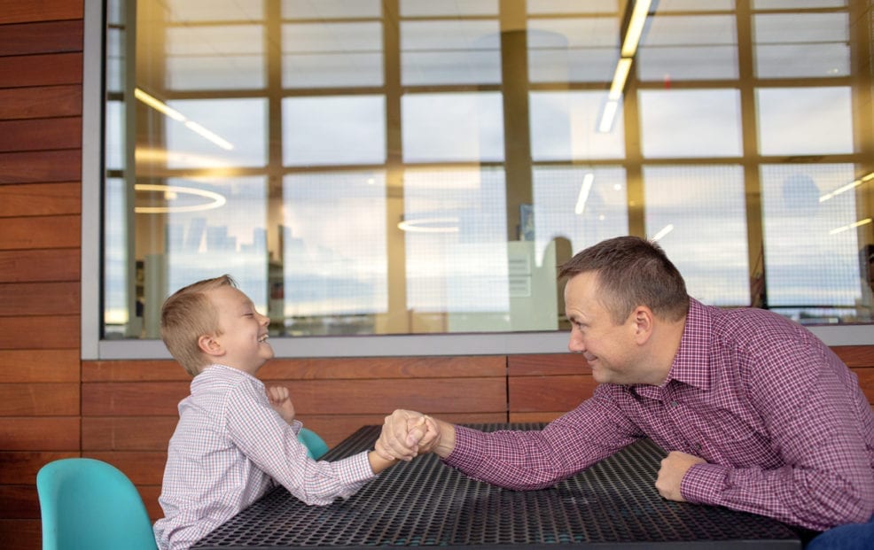 Austin Family Photo Session Downtown Public Library Fischer Seaholm Power Plant