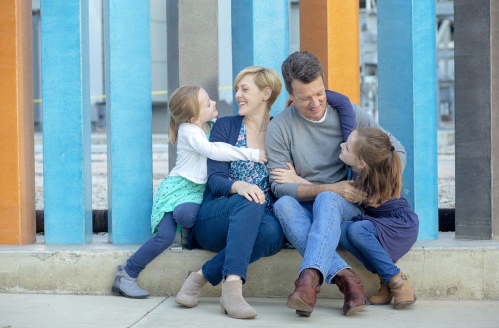 Seaholm Power Plant Austin Family Photo Session Lawrence