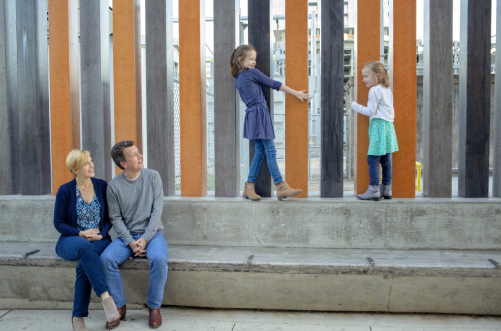 Seaholm Power Plant Austin Family Photo Session Lawrence Downtown Library