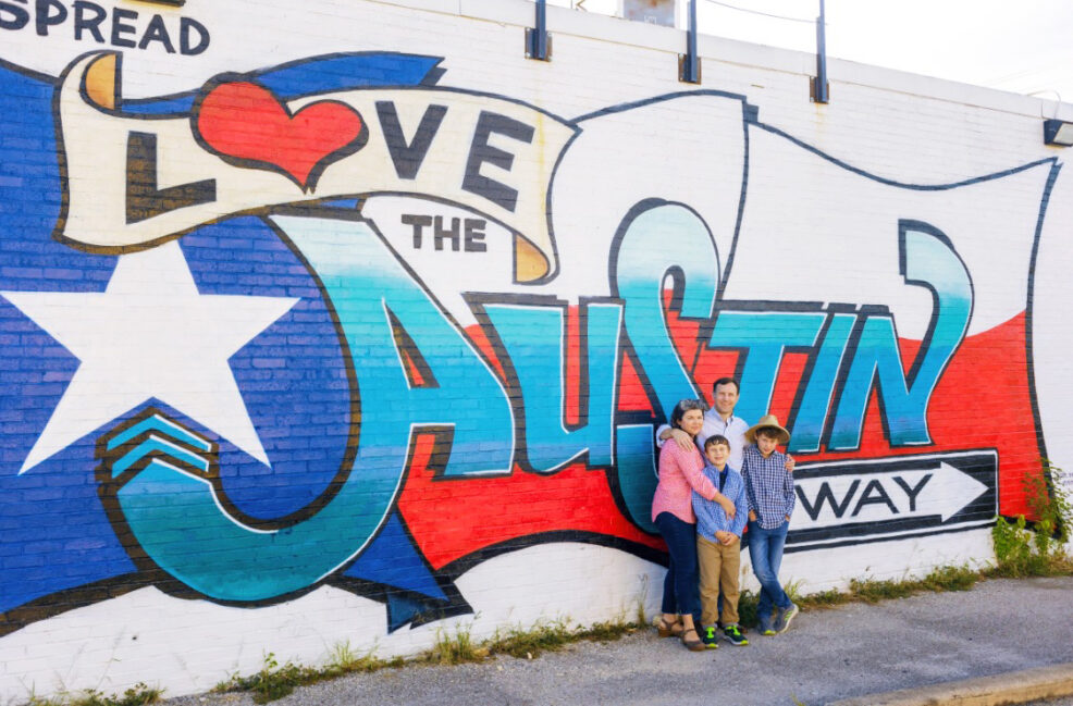 spread love the austin way mural