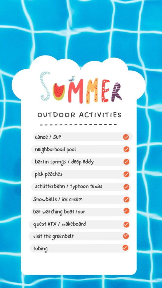 outdoor summer fun ideas list 