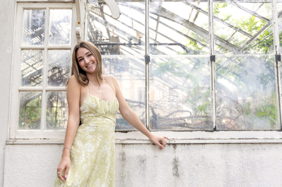 ut greenhouse senior photo session in austin, texas