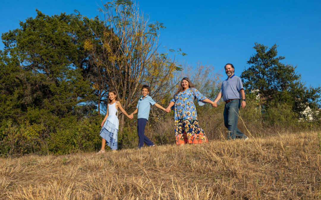 South Austin Family photo session on trails