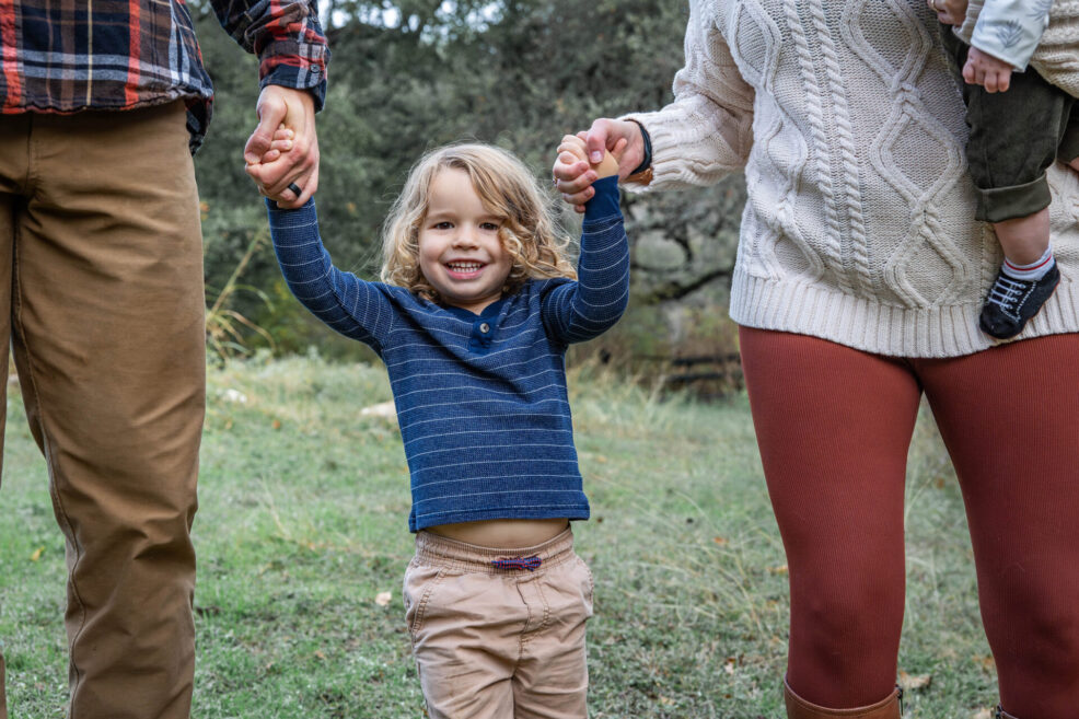 austin family photo session in park