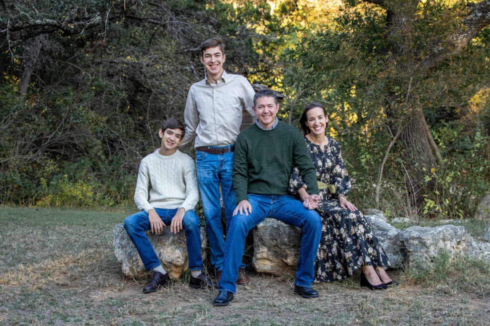 family photo session at bull creek park in austin, texas with stephanie friedman photography