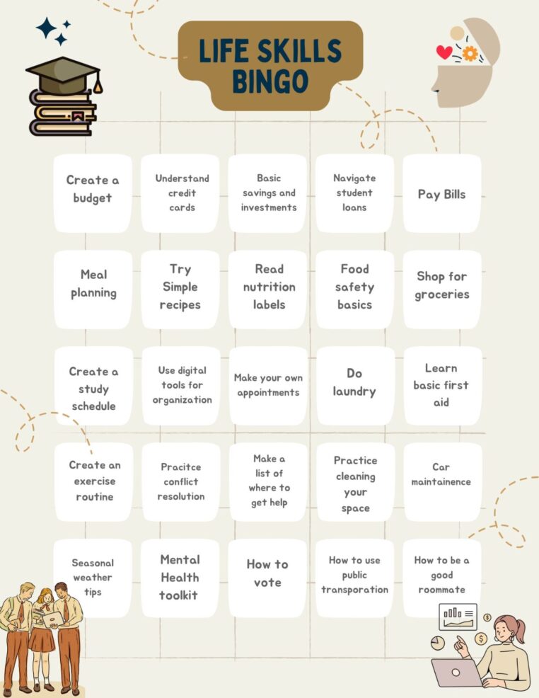 life skills bingo